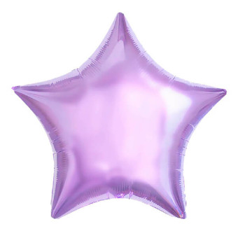 Фольгированный шар Звезда 45 см (Сиреневый)