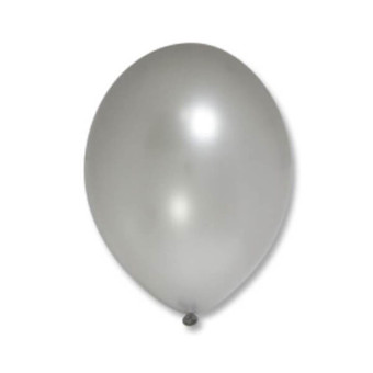 Латексный шар Пастель Экстра Silver 25см 10“ (Серебро)